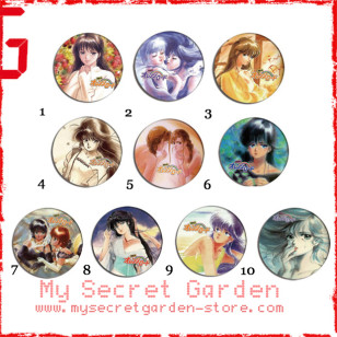 Kimagure Orange Road きまぐれオレンジ☆ロード Anime Pinback Button Badge Set 3a or 3b ( or Hair Ties / 4.4 cm Badge / Magnet / Keychain Set )